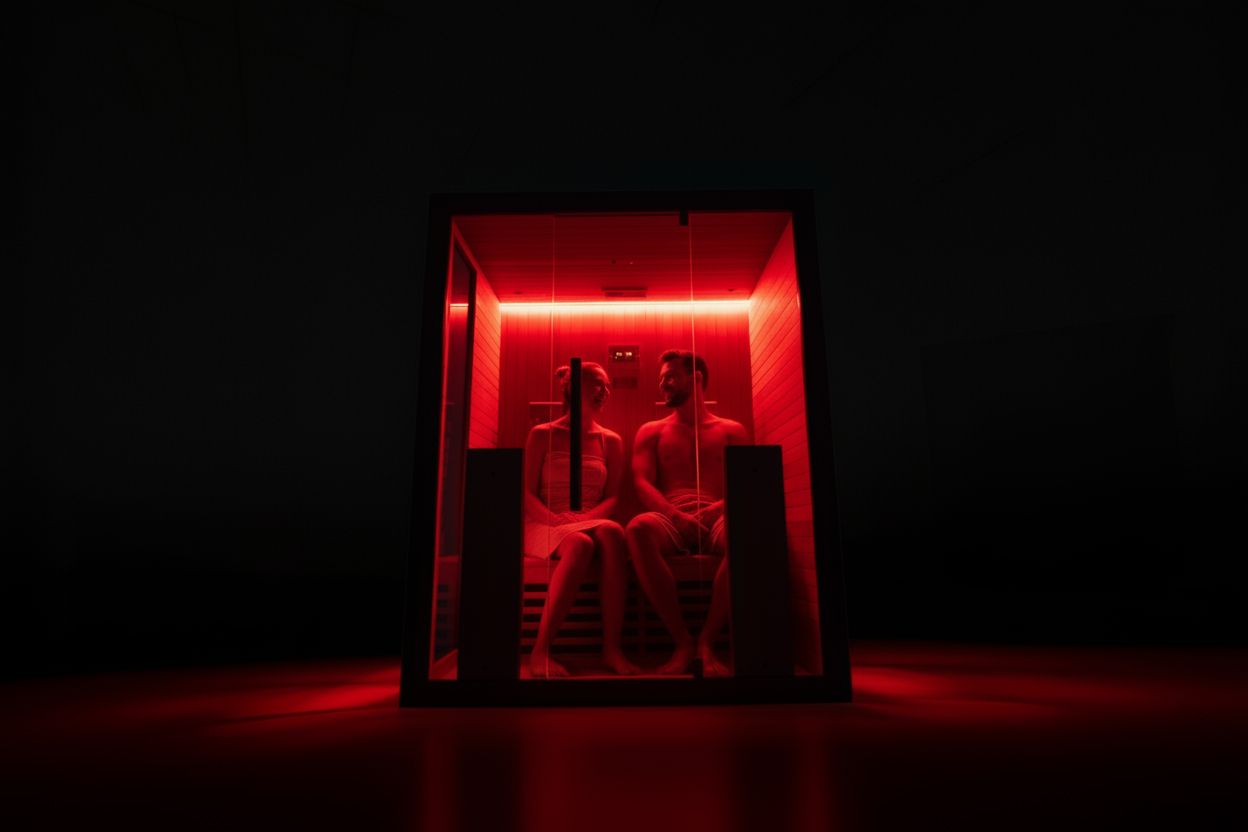 INFRARED 160 Infrarotsauna für 2 Personen | Große Infrarotkabine für Zuhause